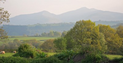 A view of the Brecon Beacons from Alexanderstone
