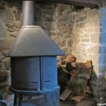 Alexanderstone dining room wood burner